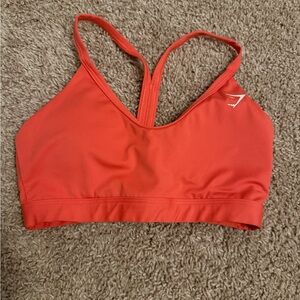 Gymshark Strappy Sports Bra - XS - Coral Orange
